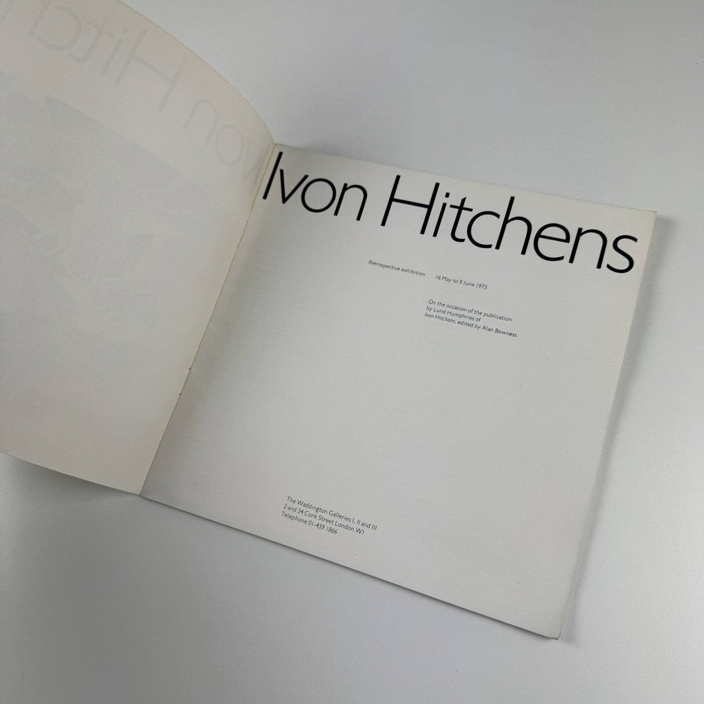 Ivon Hitchens – Retrospective | Waddington Galleries catalogue, 1973 | Alan Bowness