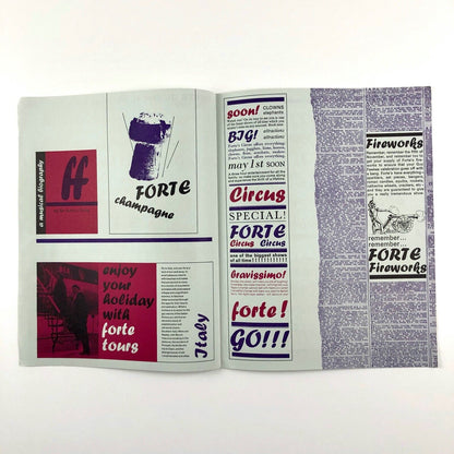 Forte: a new Monotype Script Face Designed by Carl Reissberger | Type specimen