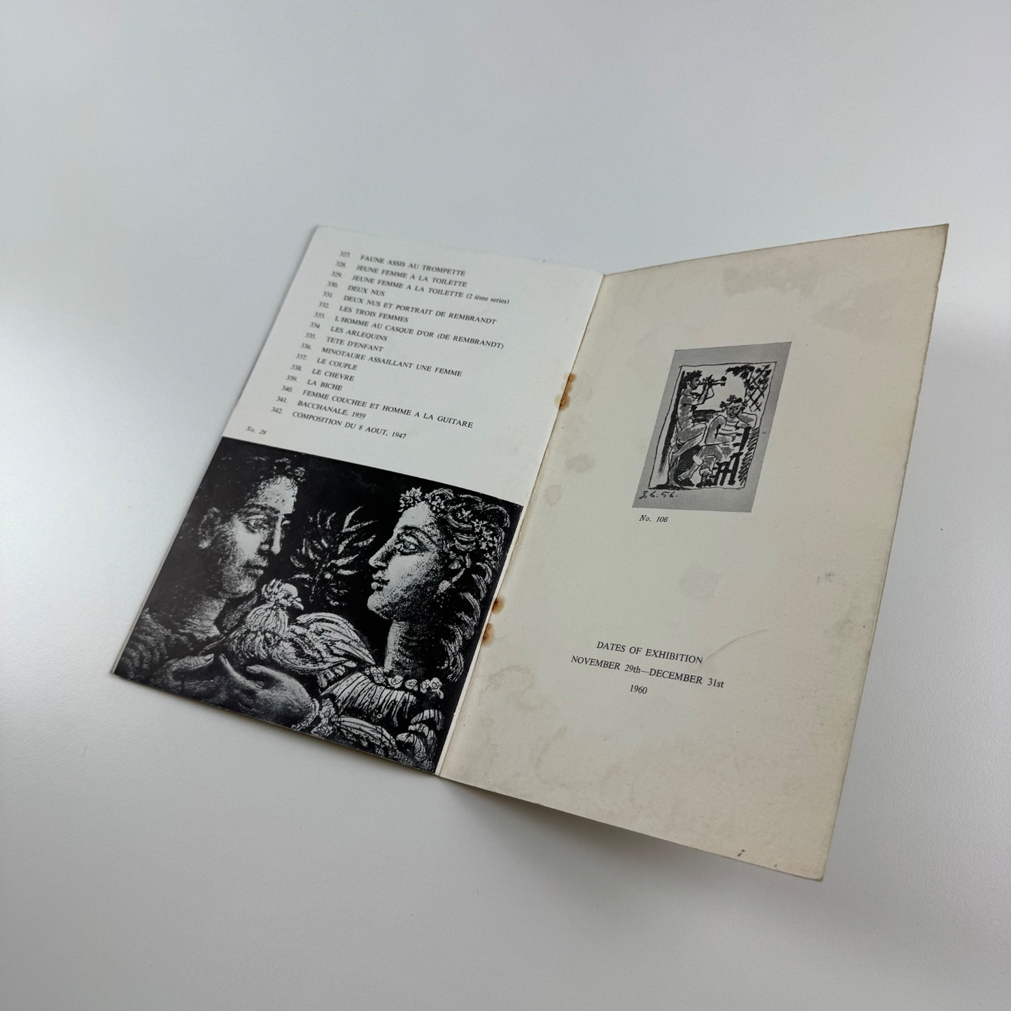 Picasso en gravures | Redfern Gallery, London, 1960