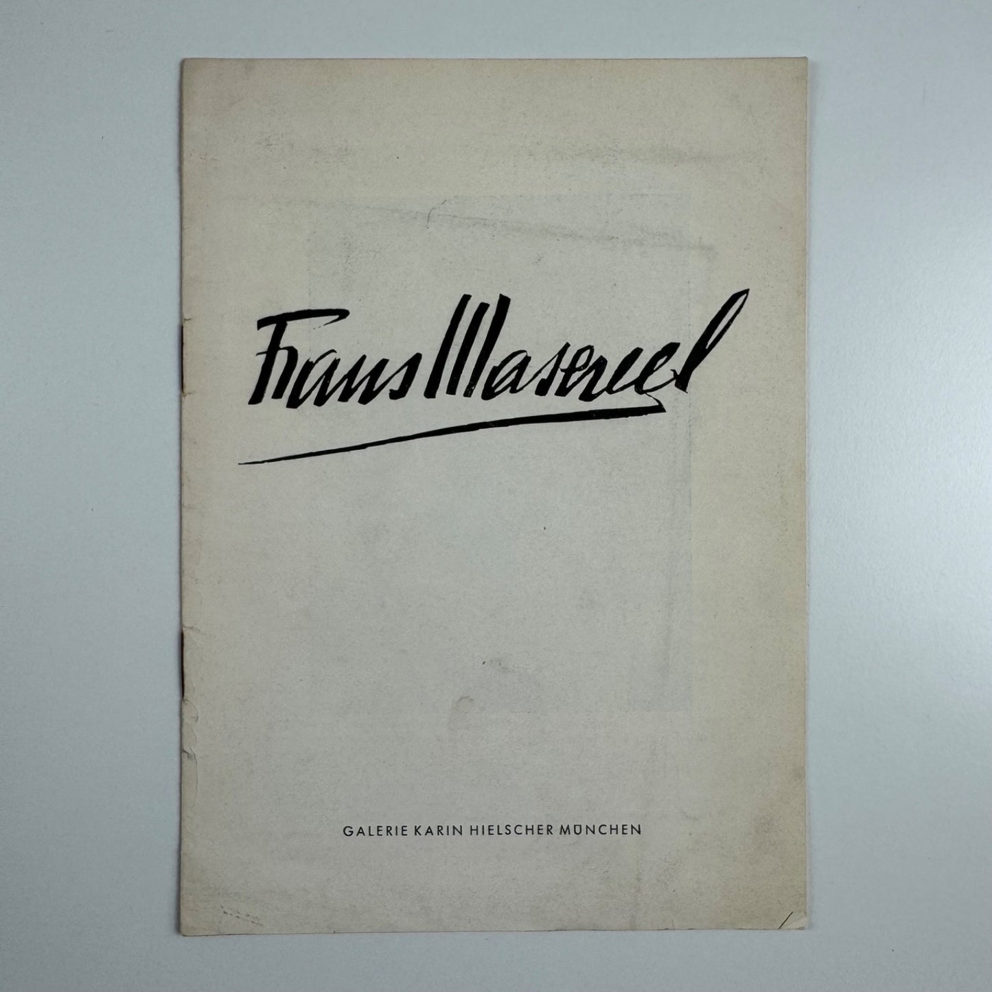 Leaflet for Frans Maserell | Galerie Karin Hielscher, Munich, 1951