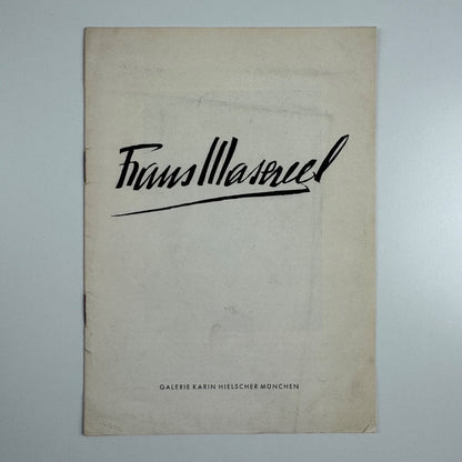 Leaflet for Frans Maserell | Galerie Karin Hielscher, Munich, 1951