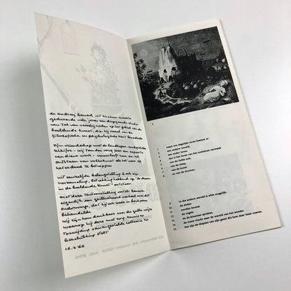 De Droom (The Dream) | Stedelijk Museum exhibition leaflet | Cat. no. 296, 1962