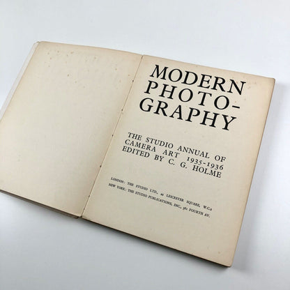 Modern Photography. The Studio annual of camera art 1935-36 | Edited by C.G. Holme, 1936