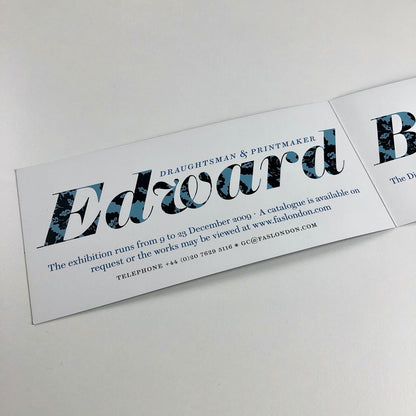 Edward Bawden Draughtsman & Printmaker | Private view invitation card | Fine Art Society, 2009