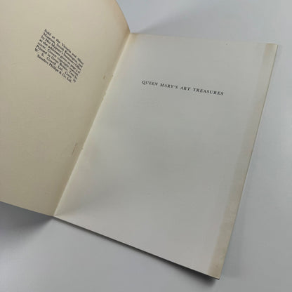 Queen Mary’s Art Treasures | Victoria & Albert Museum, HMSO, 1954 + guide