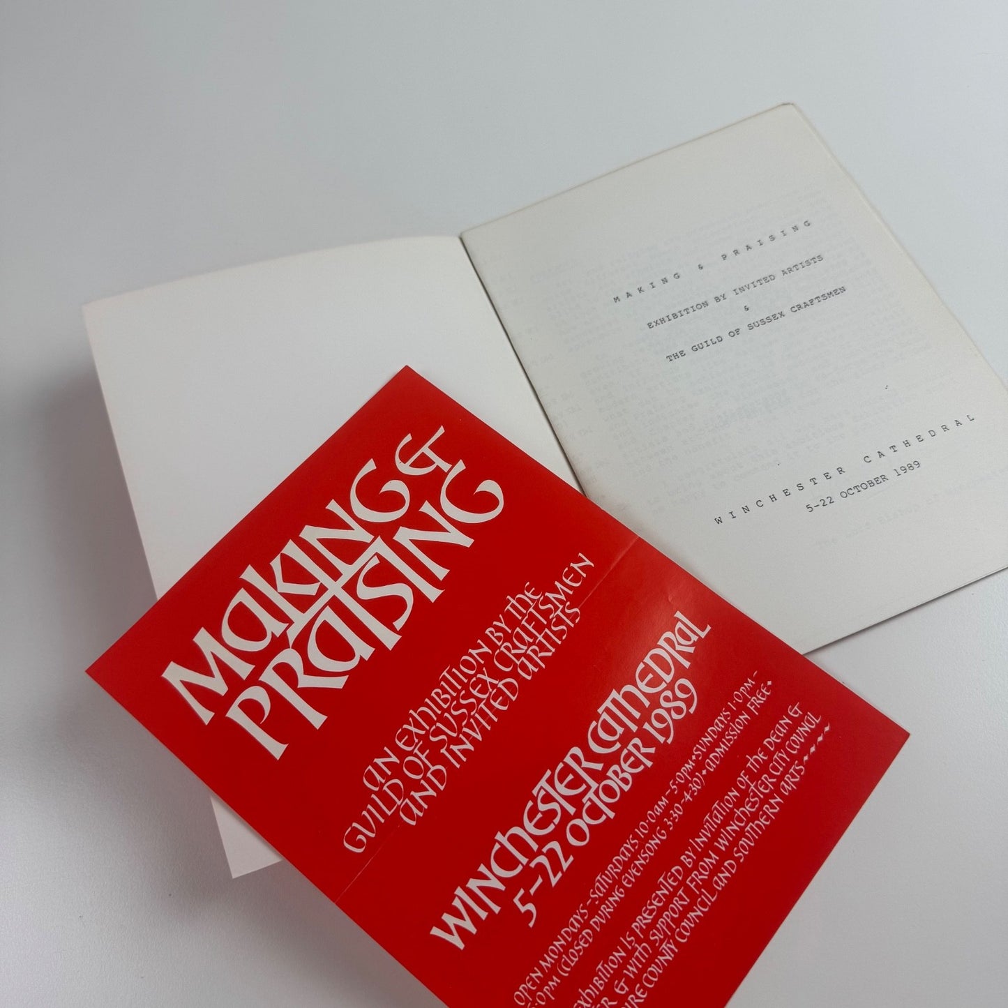 Making & Praising Guild of Sussex Craftsmen Winchester Cathedral 1989