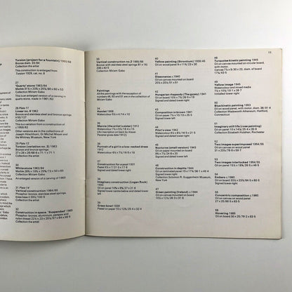 Naum Gabo – Constructions Paintings Drawings | Tate Gallery / Arts Council, 1966 | catalogue design Gordon House