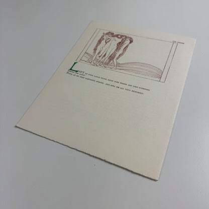 Prospectus for The Sphinx by Oscar Wilde | Curwen Press, 1981