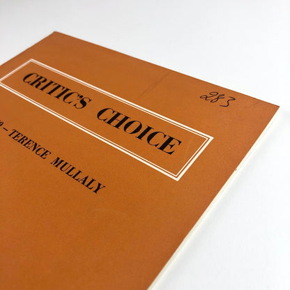 Critic's Choice exhibition catalogue, Terence Mullaly | Arthur Tooth & Sons 1959