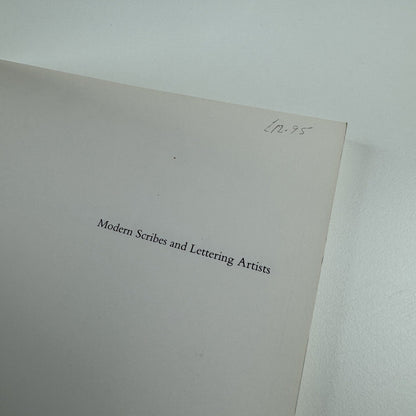 Modern Scribes and Lettering Artists | Trefoil Publications, 1990