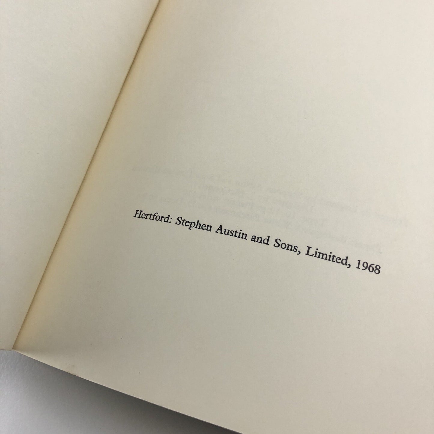 Stephen Austin of Hertford – Two Hundred Years of Print by James Moran, 1968