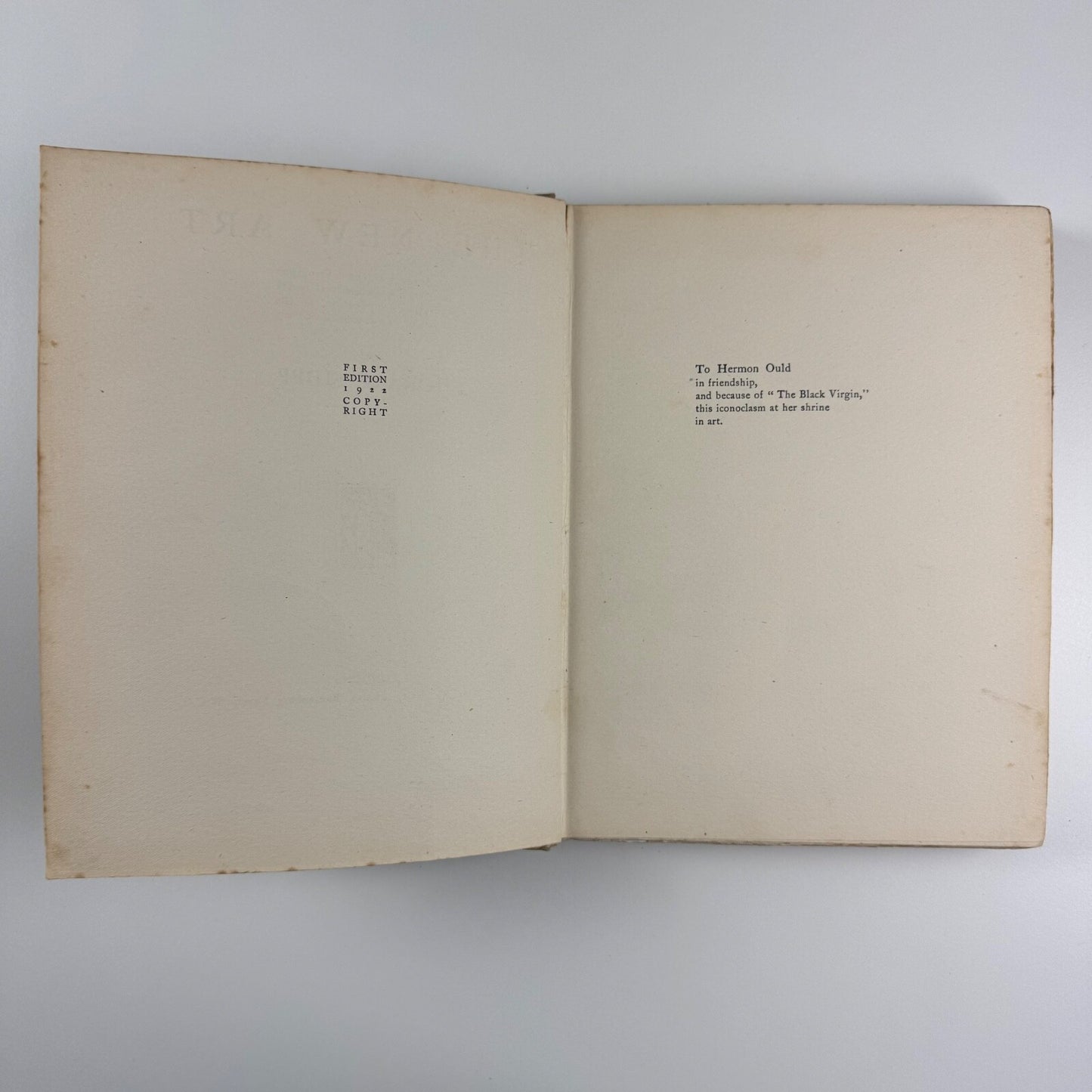 The New Art. A Study of the Principles of non-representational Art and their application in the work of Lawrence Atkinson by Horace Shipp | Cecil Palmer, 1922