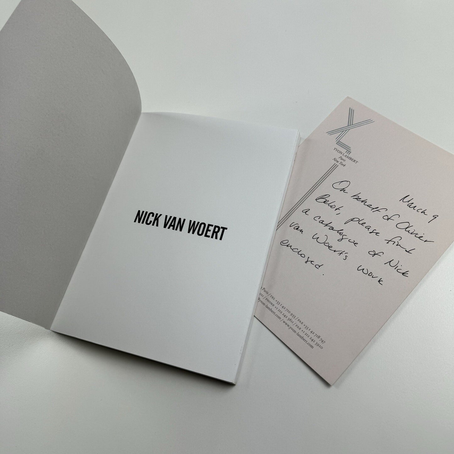 Nick van Woert. Breaking and Entering | Yvon Lambert New York, 2011 catalogue