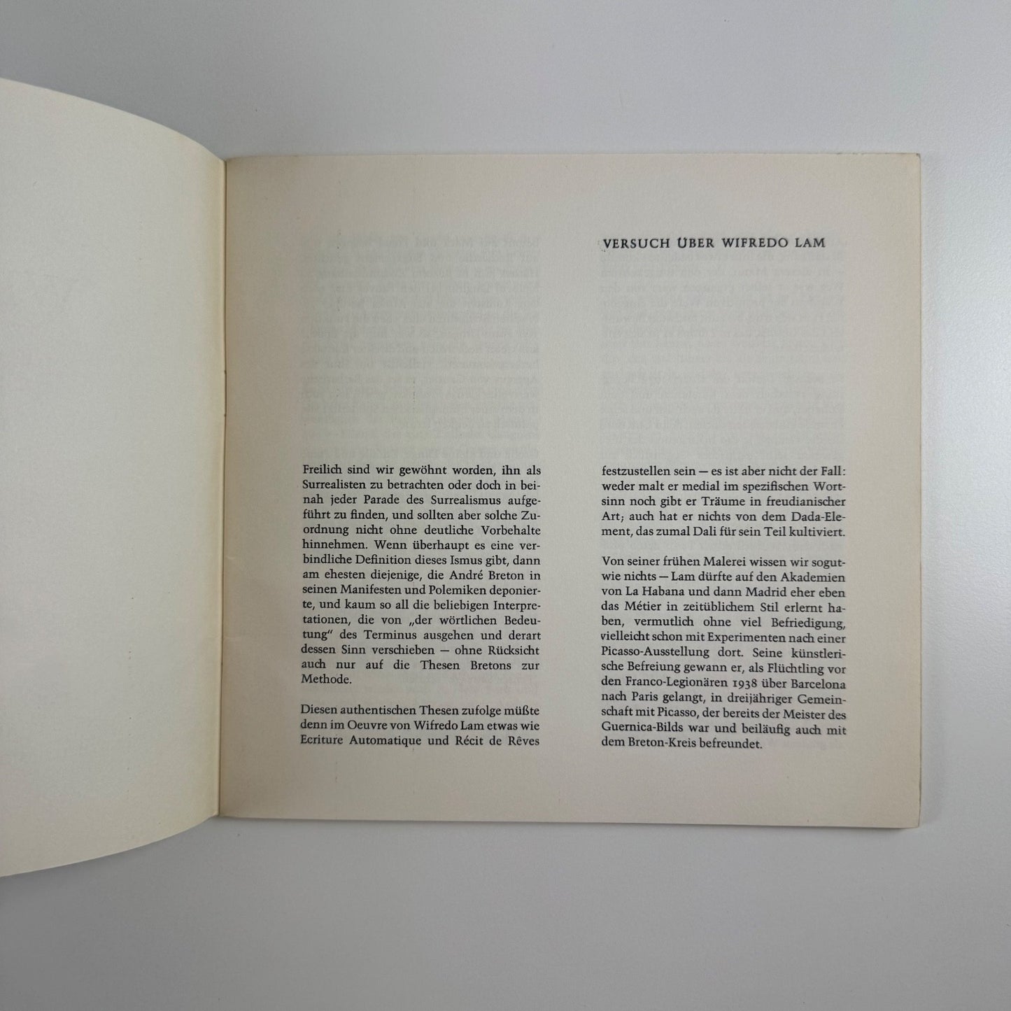 Wifredo Lam. Oelbilder Zeichnungen druckgraphik Frankfurter Kunstkabinett 1969