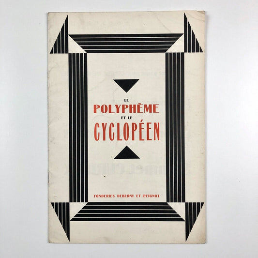 Le Polyphème et le Cyclopéen type specimen leaflet | Deberny et Peignot, undated