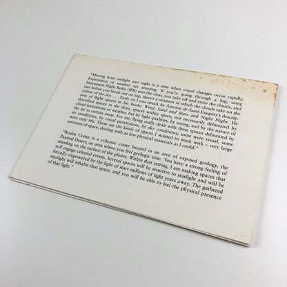 James Turrell | Hayward Gallery, London 1993 | Folded promotional card