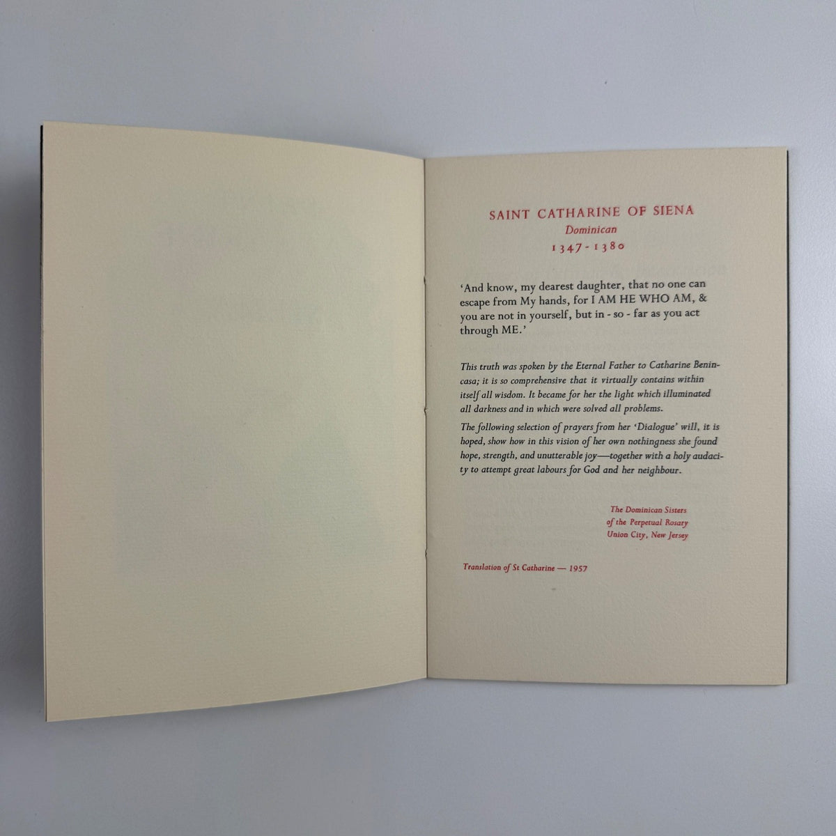 Saint Catharine of Siena | St Albert’s Press Aylesford, 1958