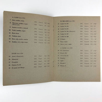 La Nueva Pintura de Espana. Six Contemporary Spanish Painters | Arthur Tooth catalogue, 1962