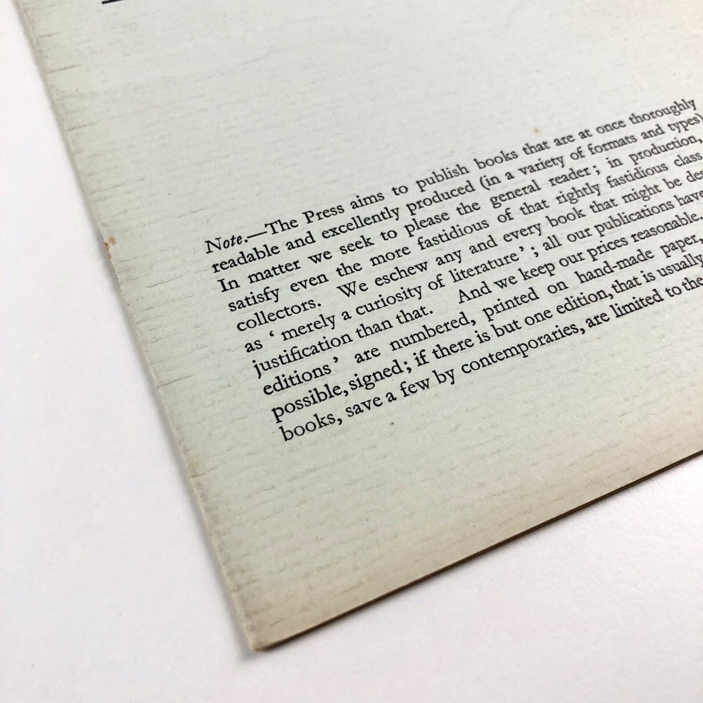 The June-July List of the Scholartis Press, 30 Museum Street | Eric Partridge | Undated, c.1928