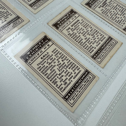 Set of 25 Churchman’s Cigarette cards relating to British Empire Exhibition 1924