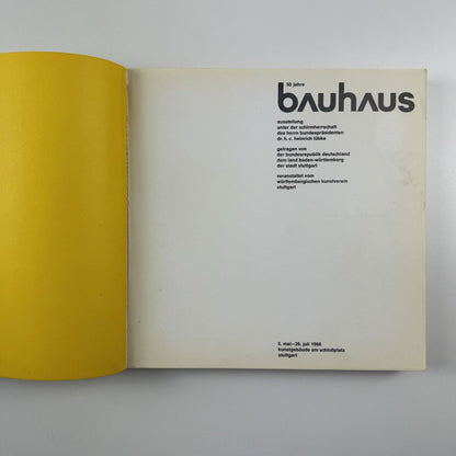 50 Jahre Bauhaus | Kunstgebäude am schlossplatz, Stuttgart 1968