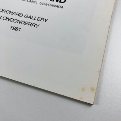 John Hilliard. Borderland – England/Scotland, USA/Canada | Orchard Gallery, Londonderry | 1981 catalogue