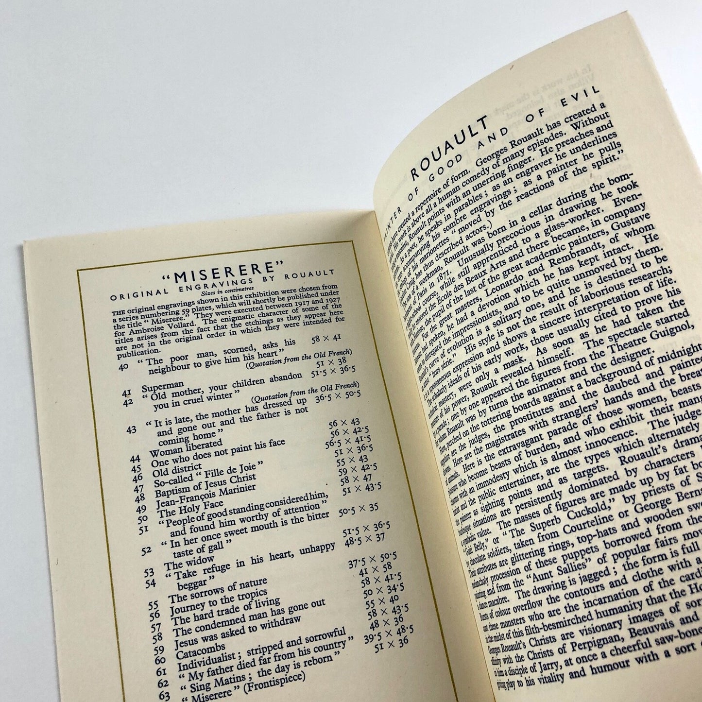 Braque and Rouault | British Council exhibition | Tate Gallery catalogue, 1946