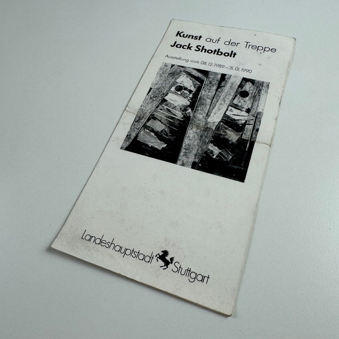 Leaflet for Kunst auf der Treppe Jack Shotbolt | Landeshauptstadt Stuttgart 1989/90