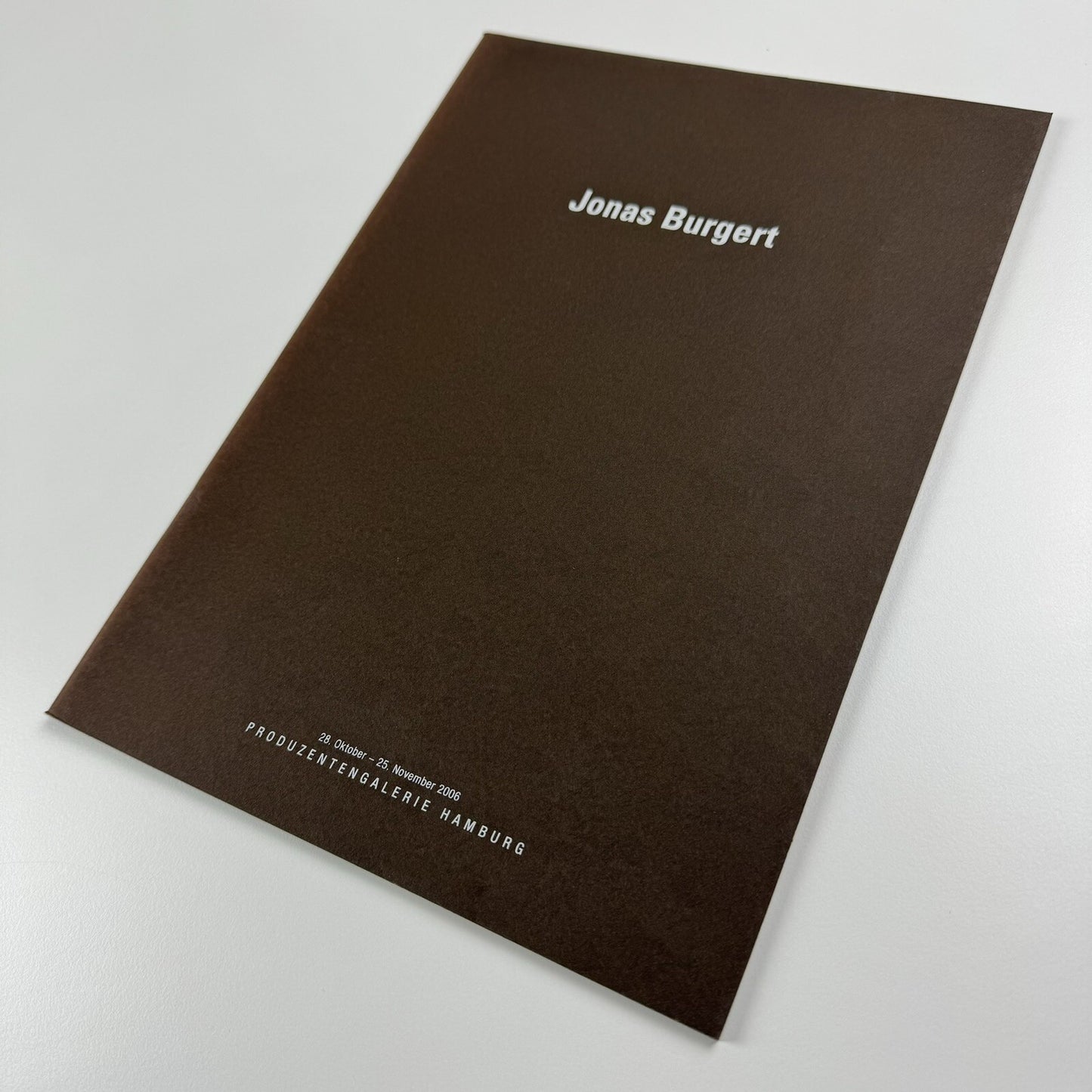 Jonas Burget | Produzentengalerie Hamburg, 2006 exhibition catalogue