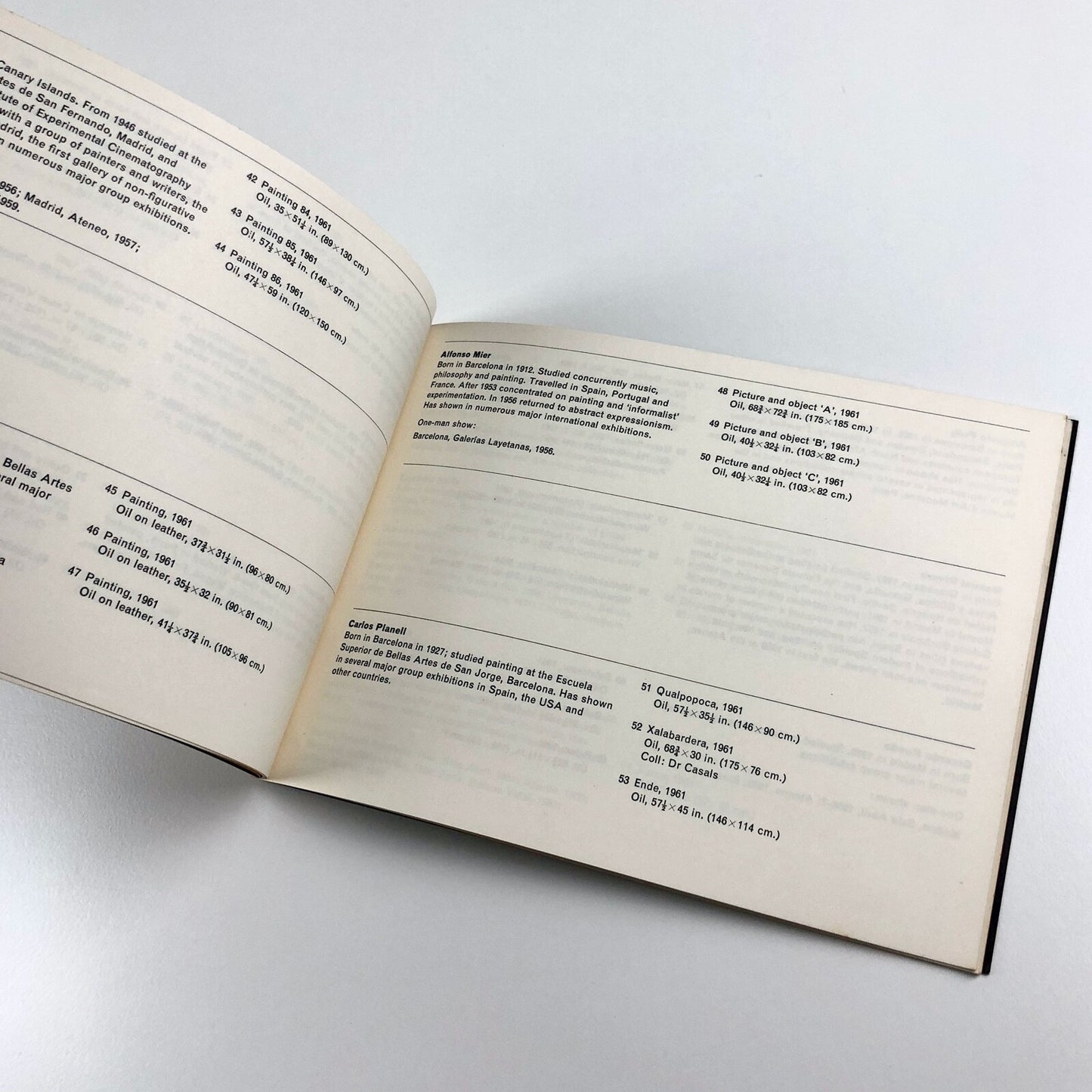 Modern Spanish Painting | Arts Council 1962 catalogue | Design by Gordon House