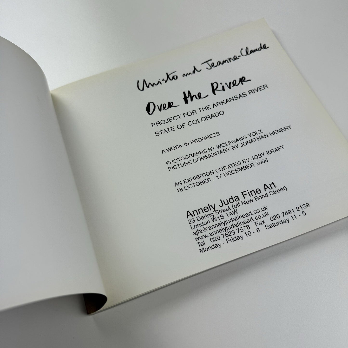 Christo and Jeanne-Claude. Over the River project for Arkansas River | Annely Juda catalogue