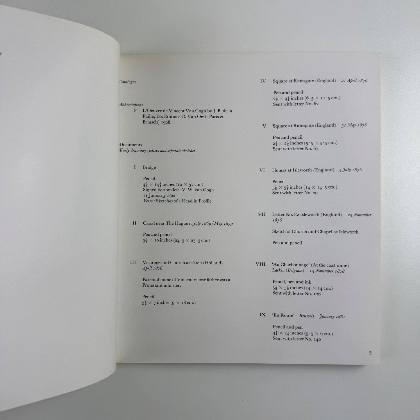 Van Gogh's Life in Drawings / Relationship with Signac Marlborough May/June 1962 includes press clippings and private view invite