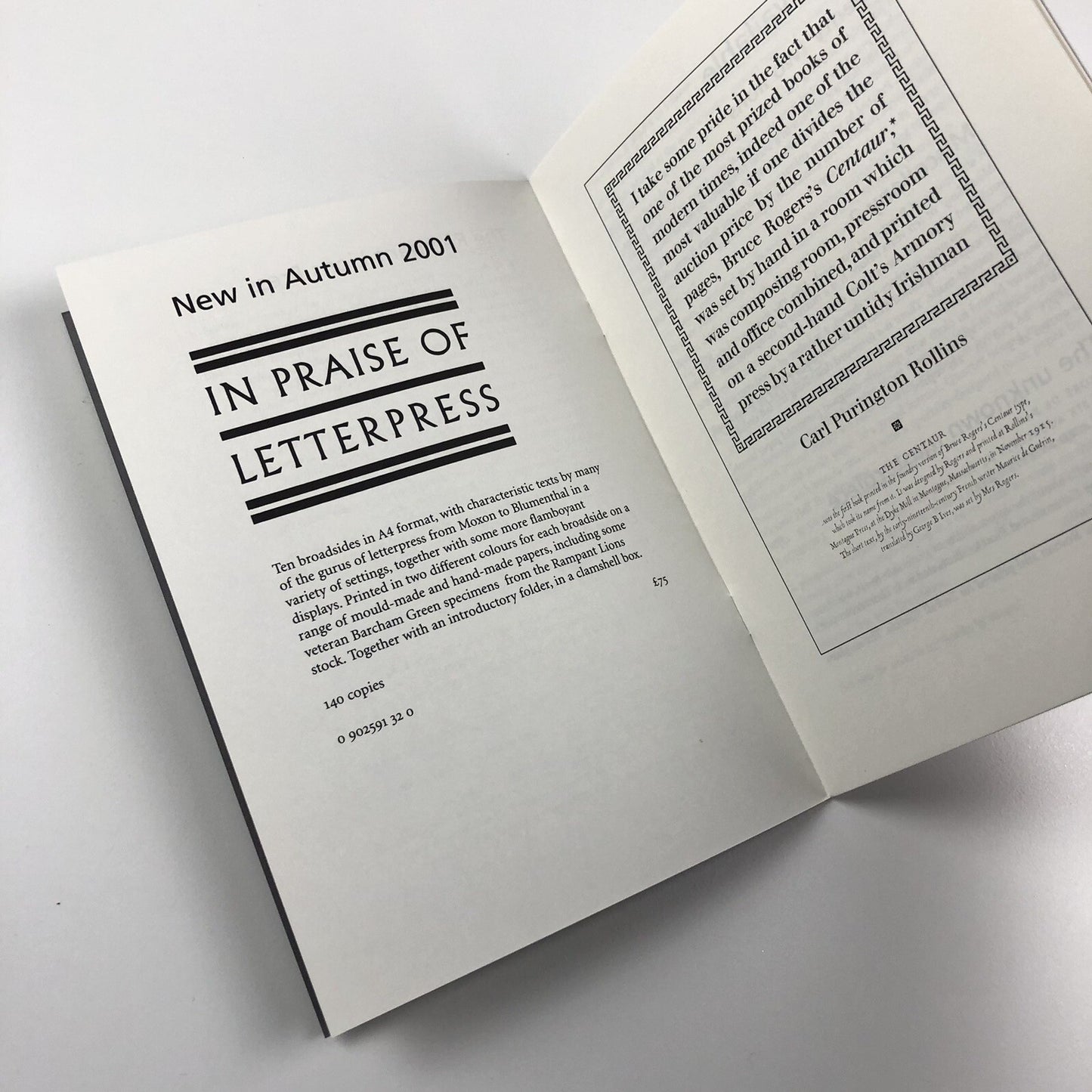 The Rampant Lions Press Book List – Autumn 2001 booklet