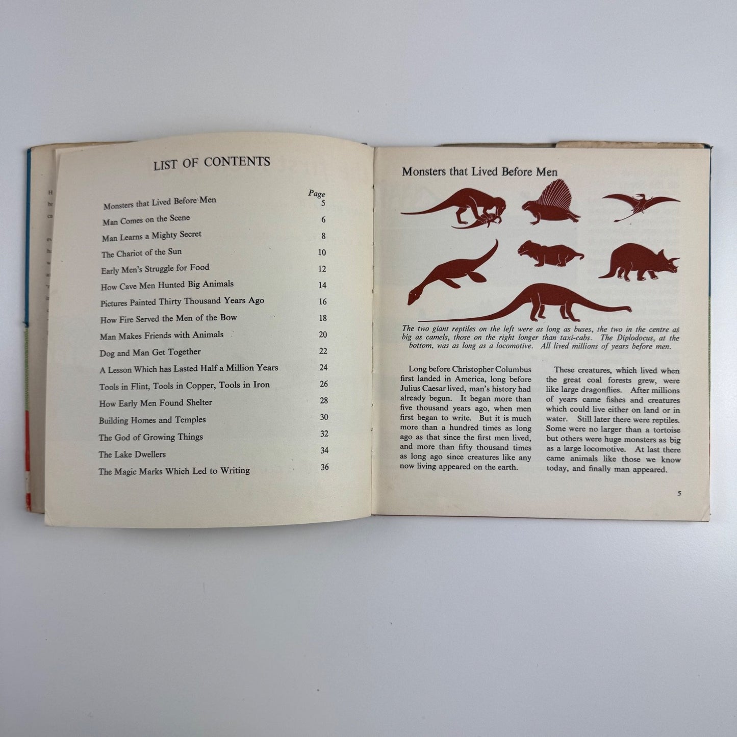 How the First Men Lived by Marie Neurath and J.A. Lauwerys. Max Parrish, London, 1951 Isotype Institute