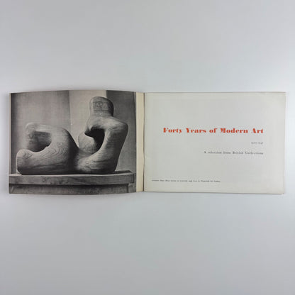 Forty Years of Modern Art 1907-1947 | ICA Institute of Contemporary Arts, 1948 typography by Herbert Spencer