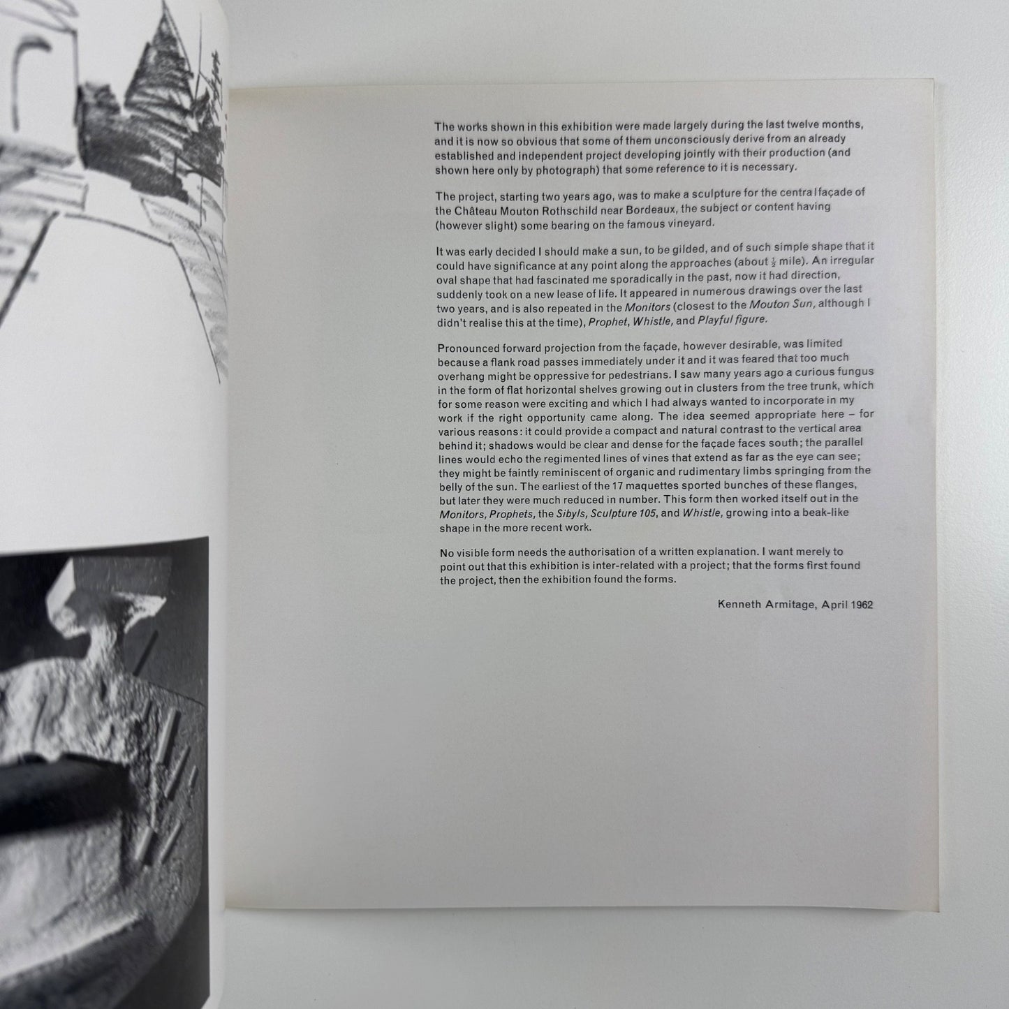 Kenneth Armitage | Marlborough Fine Art May 1965 cat.no. 99 design Gordon House