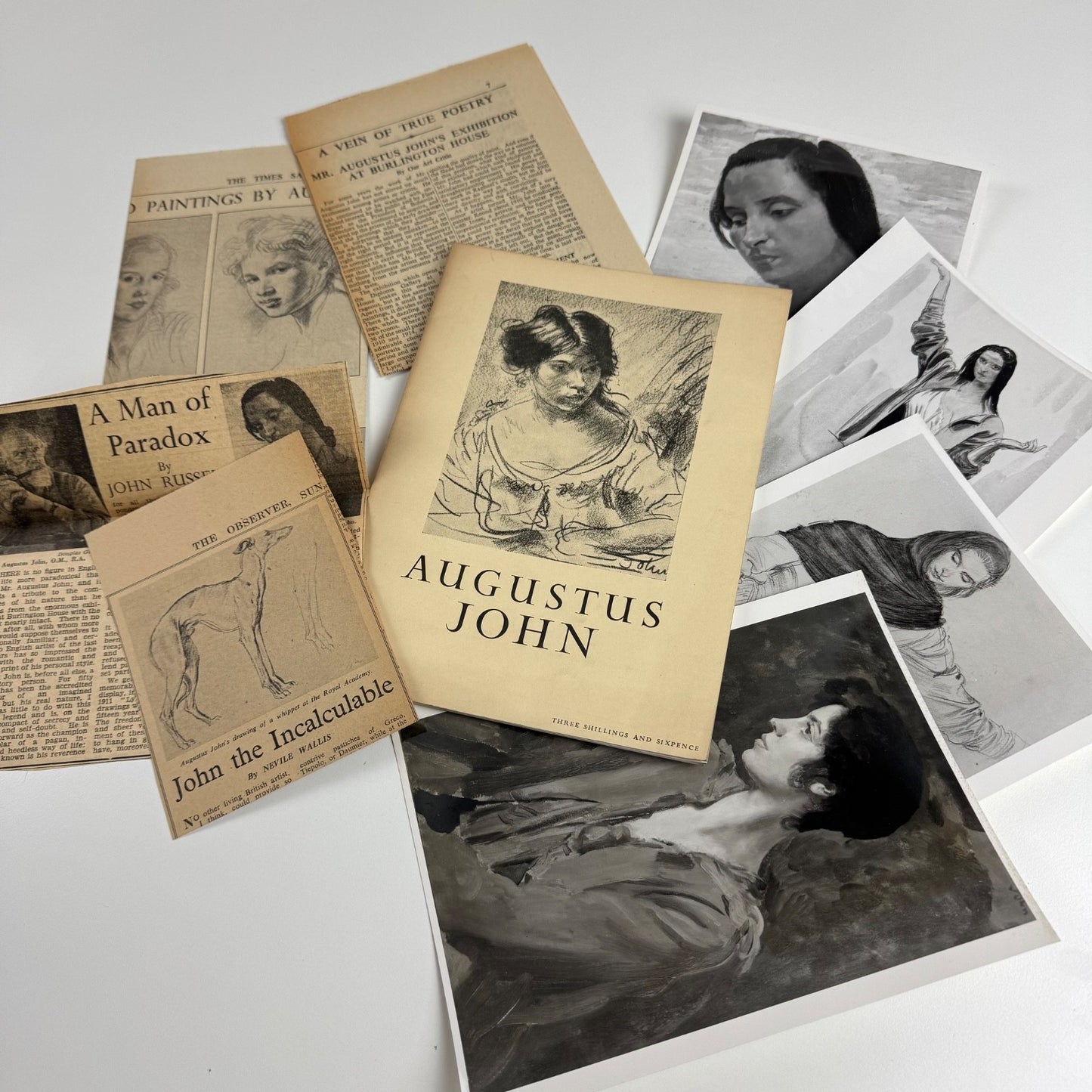 Works by Augustus John | Royal Academy, Diploma Gallery 1954 + ephemera