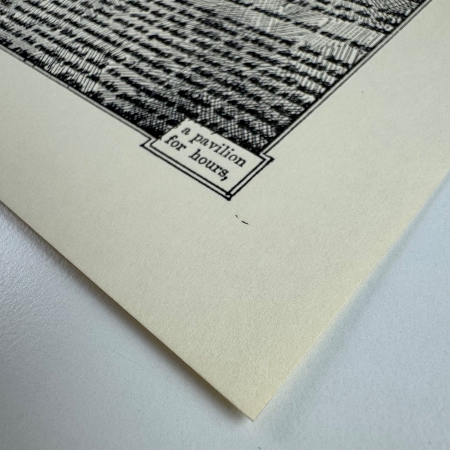 A Humument page 366 'not in lead or wood,' by Tom Phillips | The Tetrad Press, 1970