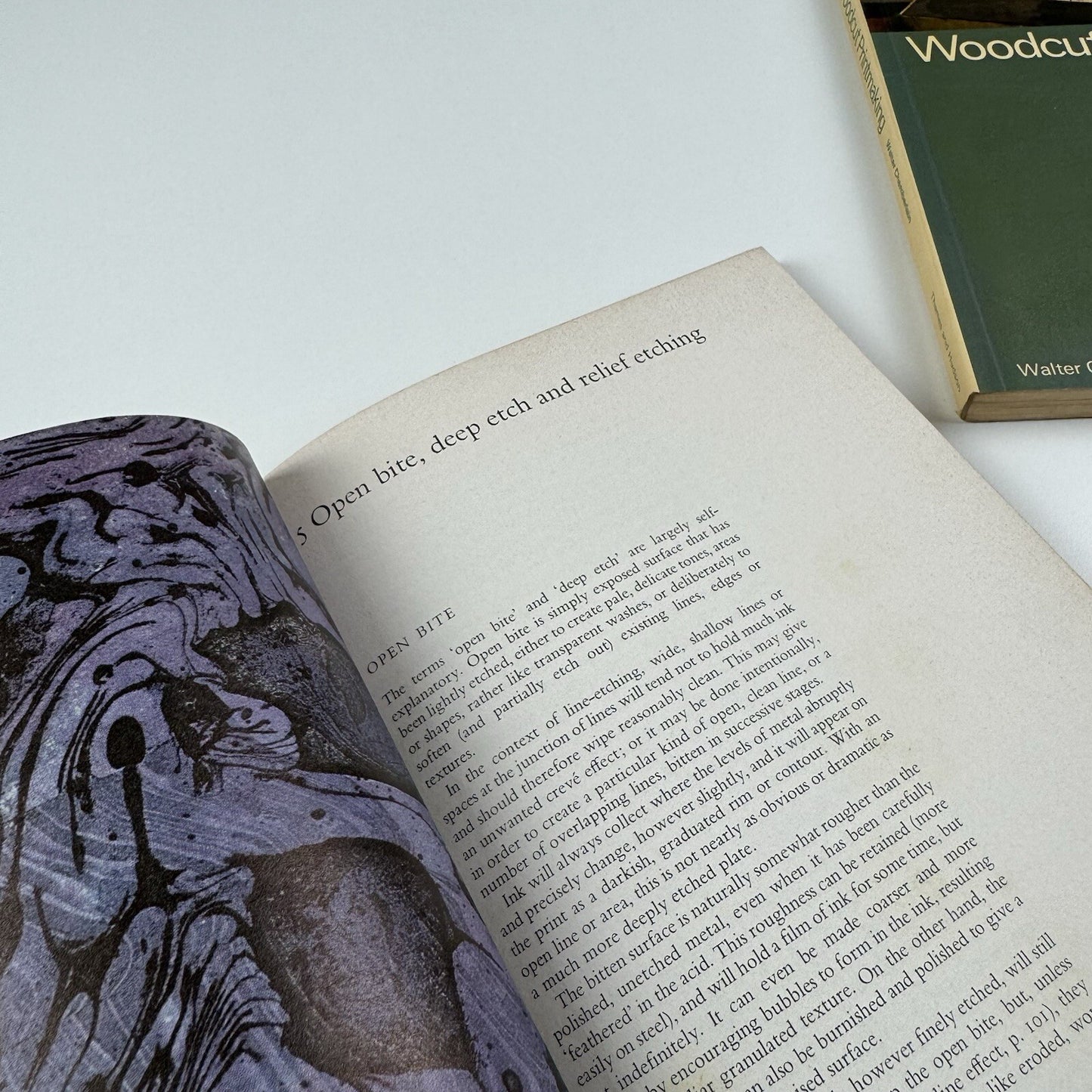 Etching and Engraving & Woodcut Printmaking by Walter Chamberlain | Two books, Thames & Hudson, 1978
