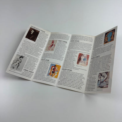 Promotional leaflet for Je suis le cahier: The Sketchbooks of Picasso | The Pace Gallery 1986