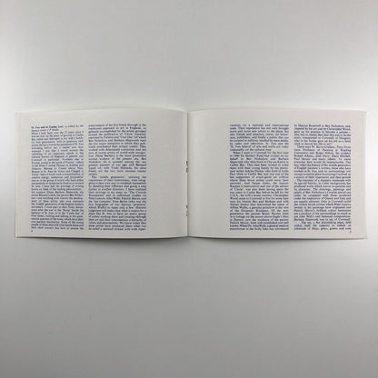 The Penwith Galleries promotional leaflet c1976 intro Frank Halliday