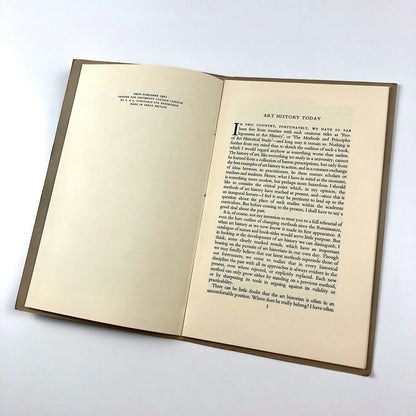 Art History Today by L.D. Ettlinger. An Inaugural Lecture | UCL 9 March 1961