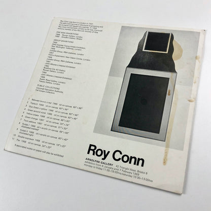 Roy Conn | Arnolfini Gallery Bristol, 2-page card | 8 January - 7 February 1969