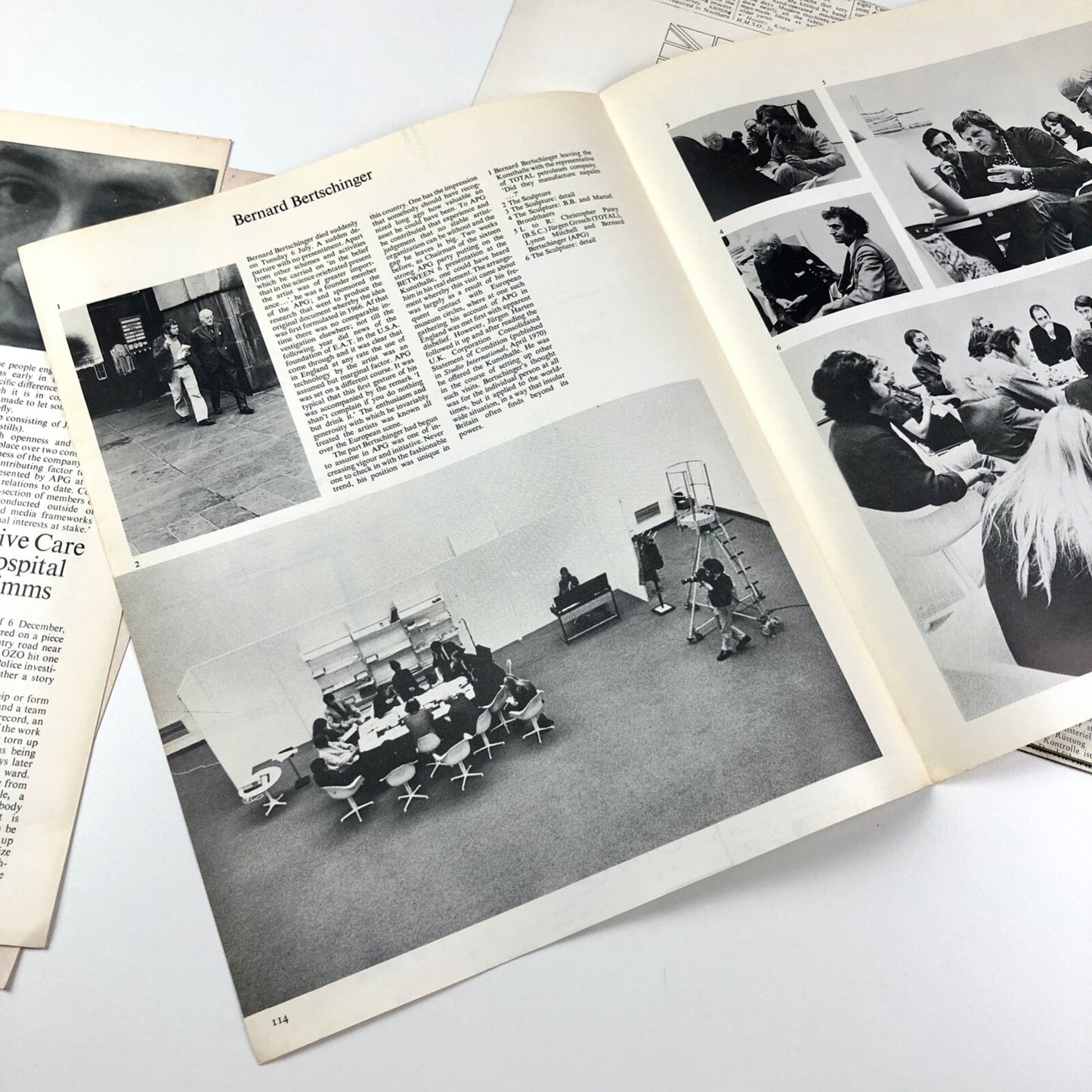 Artist Placement Group inn70 Hayward Gallery catalogue – December, 1971