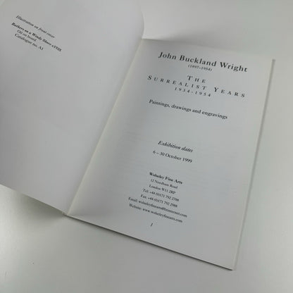 John Buckland Wright. The Surrealist Years 1934-1954 Paintings, drawings and engravings | Wolseley Fine Arts 1999