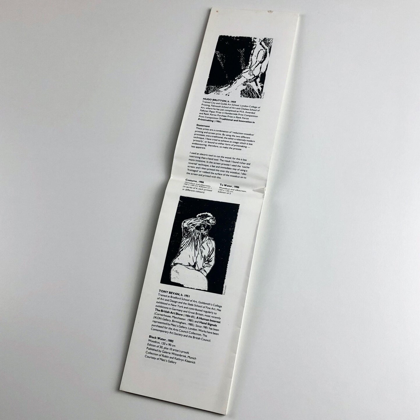 Contemporary British Woodcuts | City Museum and Art Gallery Worcester | Exhibition leaflet, 1986/7