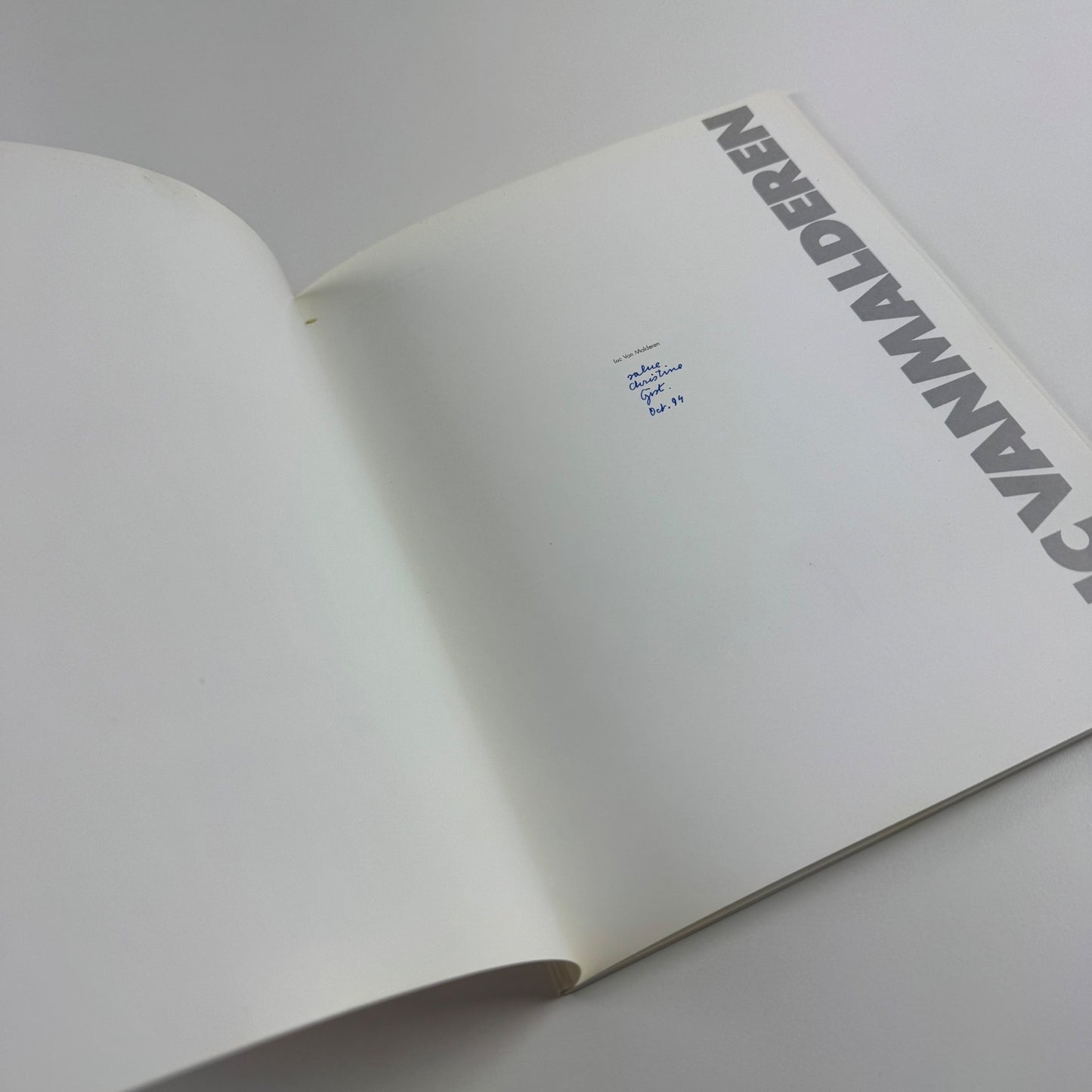Luc Van Malderen (1994) | Galerie de Roi, Brussels | inscribed by the artist