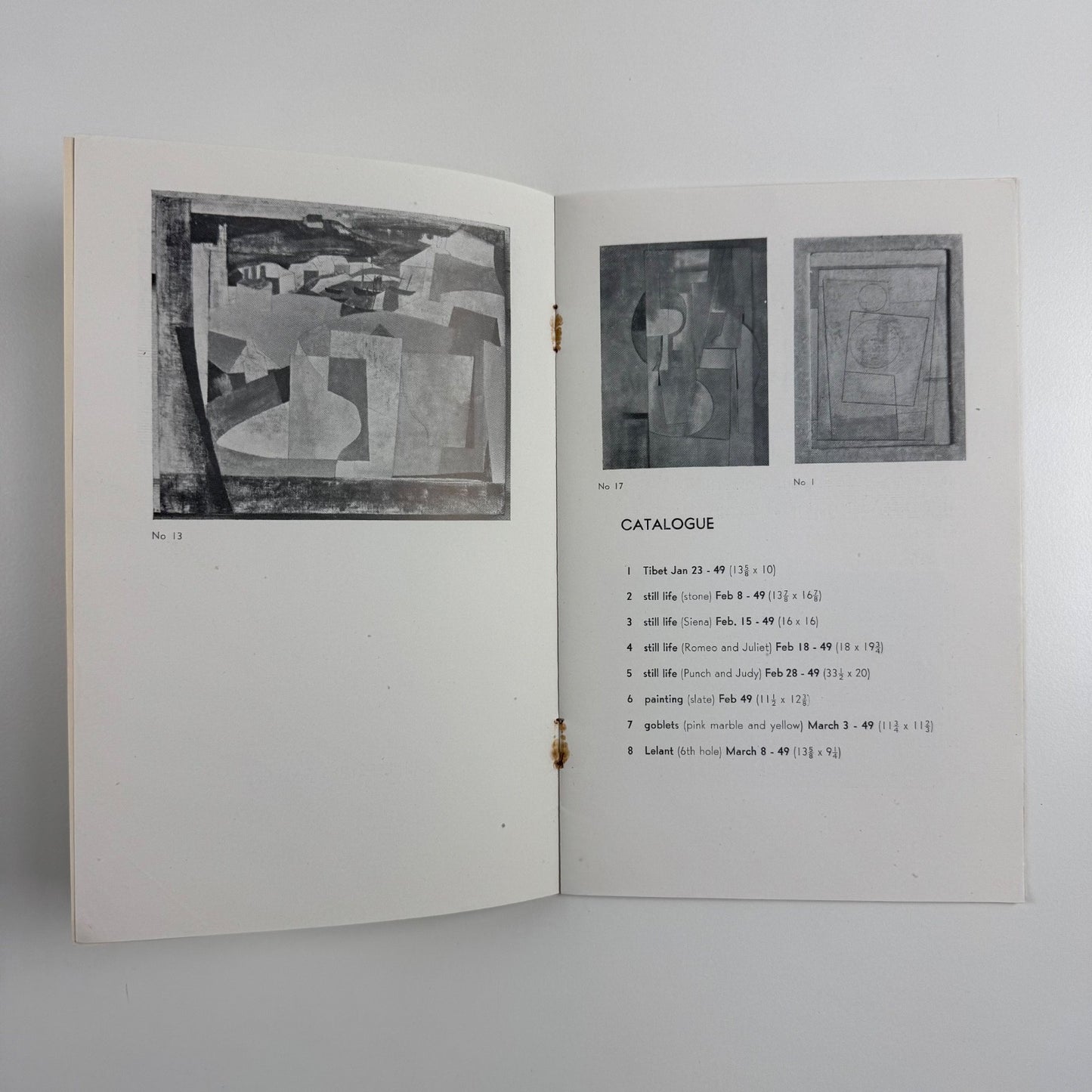 Recent Paintings 1949-50 by Ben Nicholson | The Lefevre Gallery, October 1950