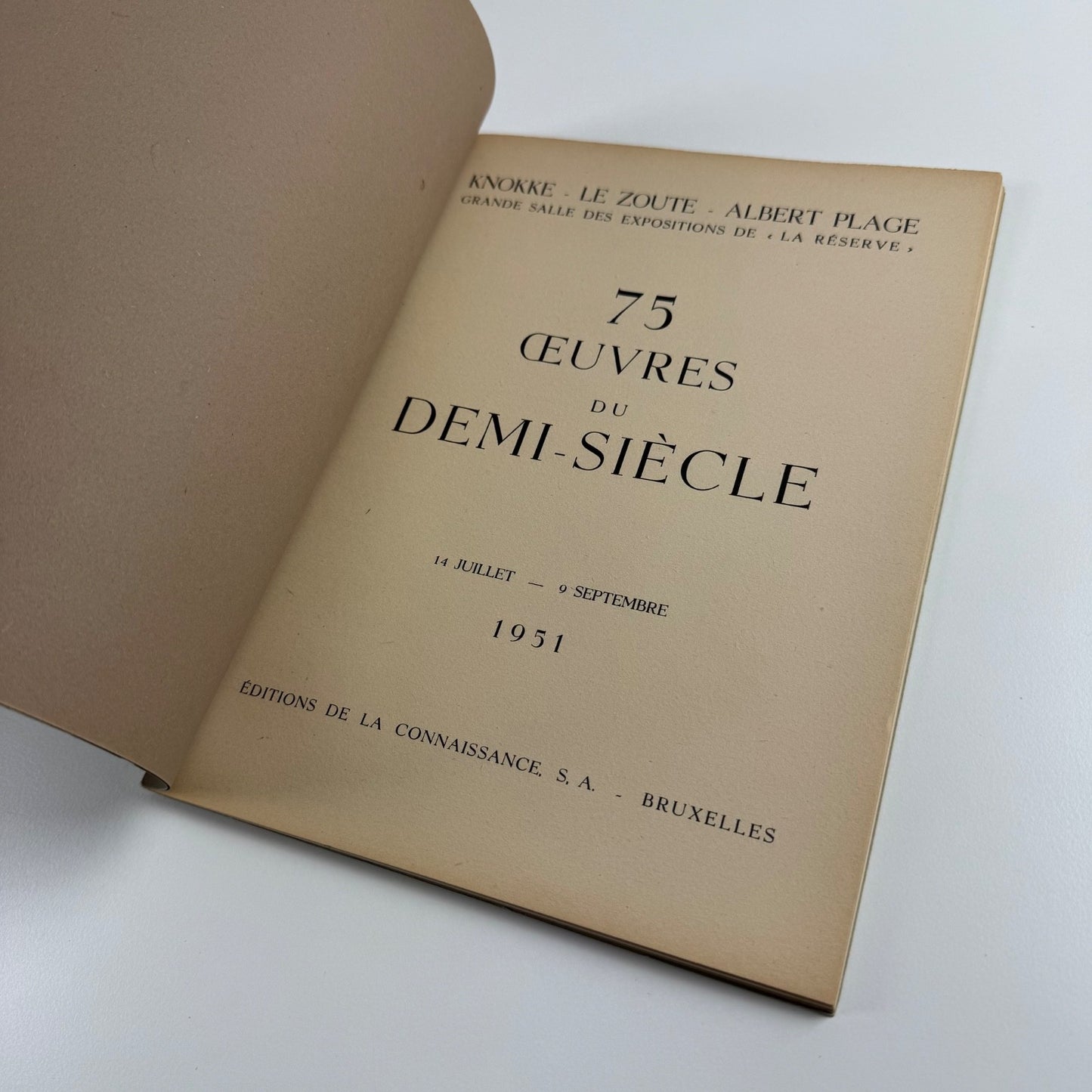Knokk, Le Zoute, Albert Plage 75 oeuvres du demi-siècle La Réserve 1951 E.L.T. Mesens