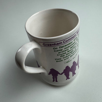 Commemorative mug CND Greenham Common Womens Peace Camp, Acton CND 1982